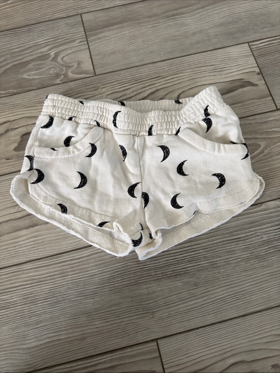 Billabong Other - Billabong Cream Shorts with Black Crescent Moon Pattern